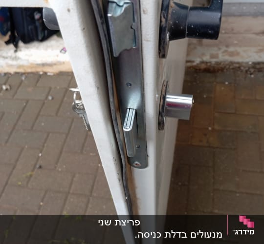 מנעול דלת עם ידית ומפתח